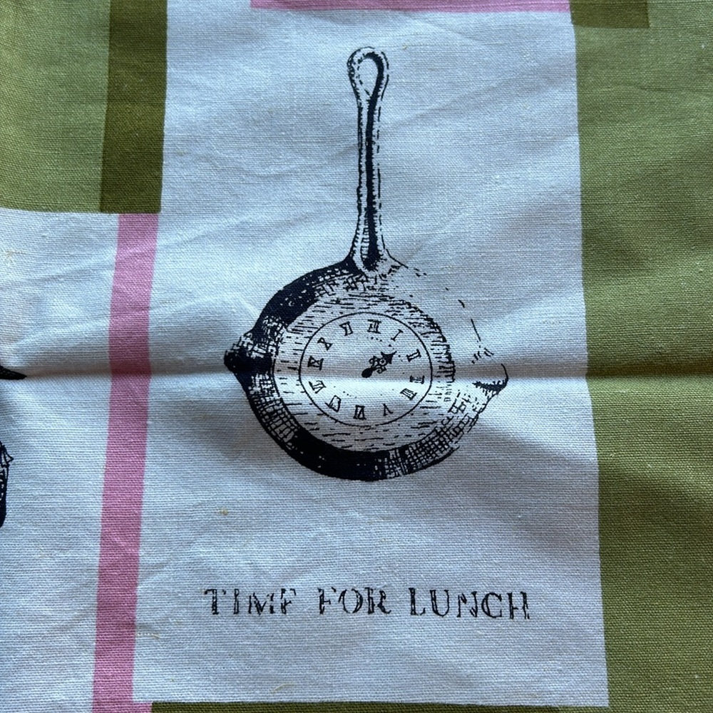 Field crest vintage kitchen fashion T Towel time to & time for made in USA nwot. - Picture 14 of 17